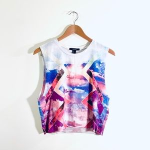 Forever 21 Galaxy Print Muscle Shirt